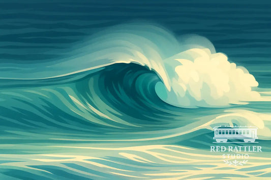 ’South Broulee Wave’ Blank Card